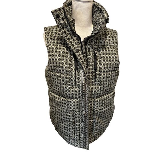 Max Studio London Womens Puffer Vest Size Small Green Black Pockets $188 - Picture 2 of 14